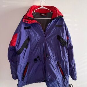 Vintage Mobius 3 in 1  Purple and Red ski Jacket
